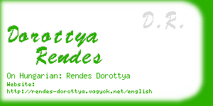 dorottya rendes business card